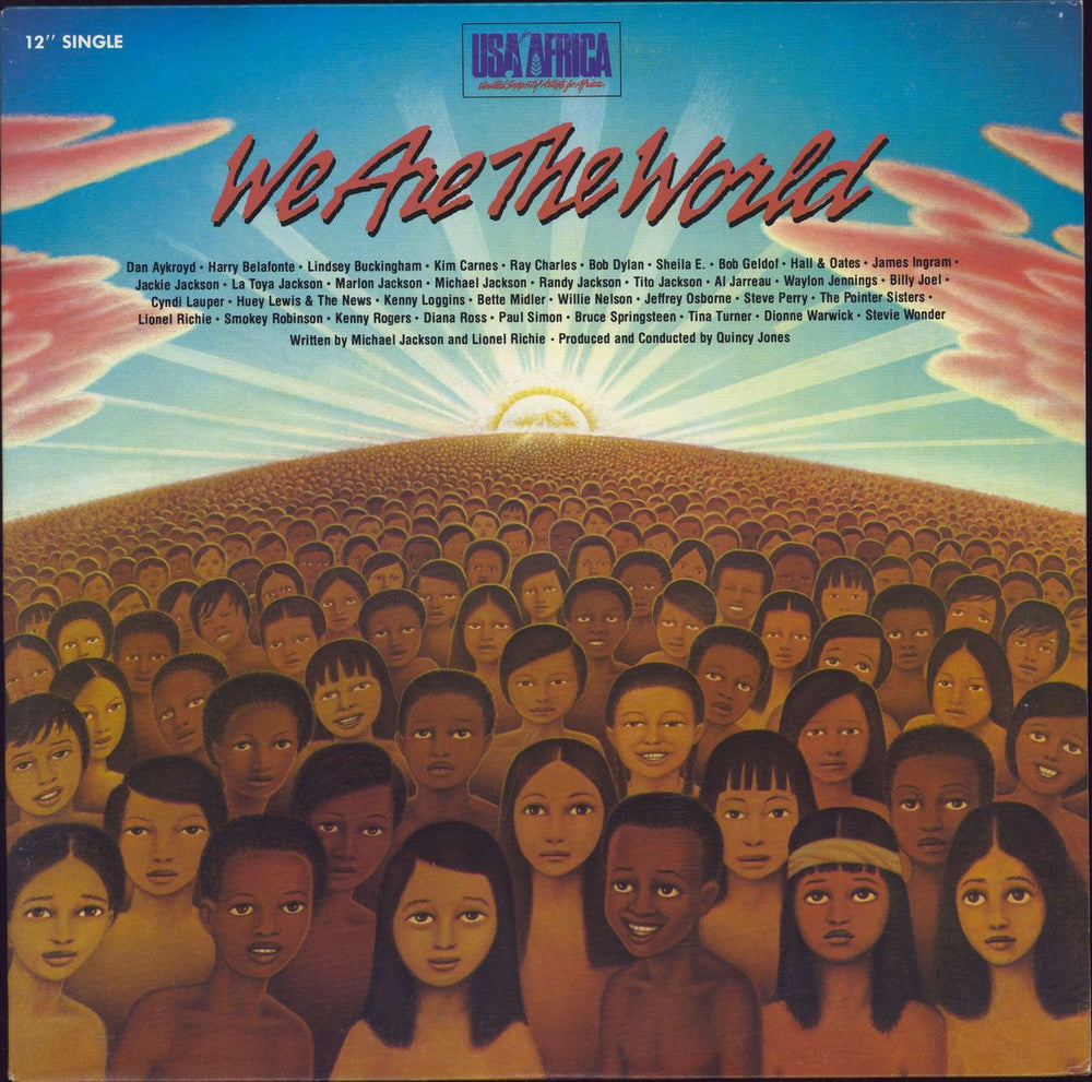 USA For Africa We Are The World US 12" vinyl single (12 inch record / Maxi-single) US2-05179