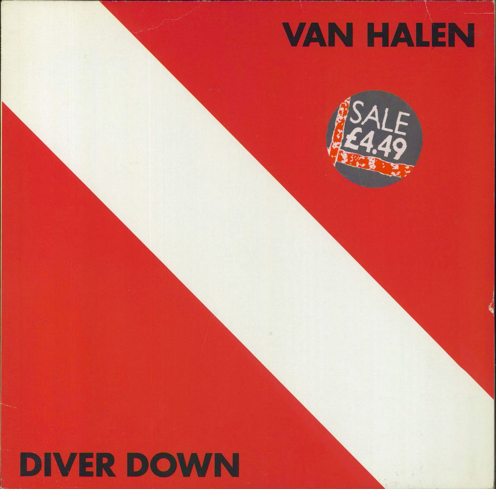 Van Halen Diver Down - Price Stickered German vinyl LP album (LP record) WBK57003