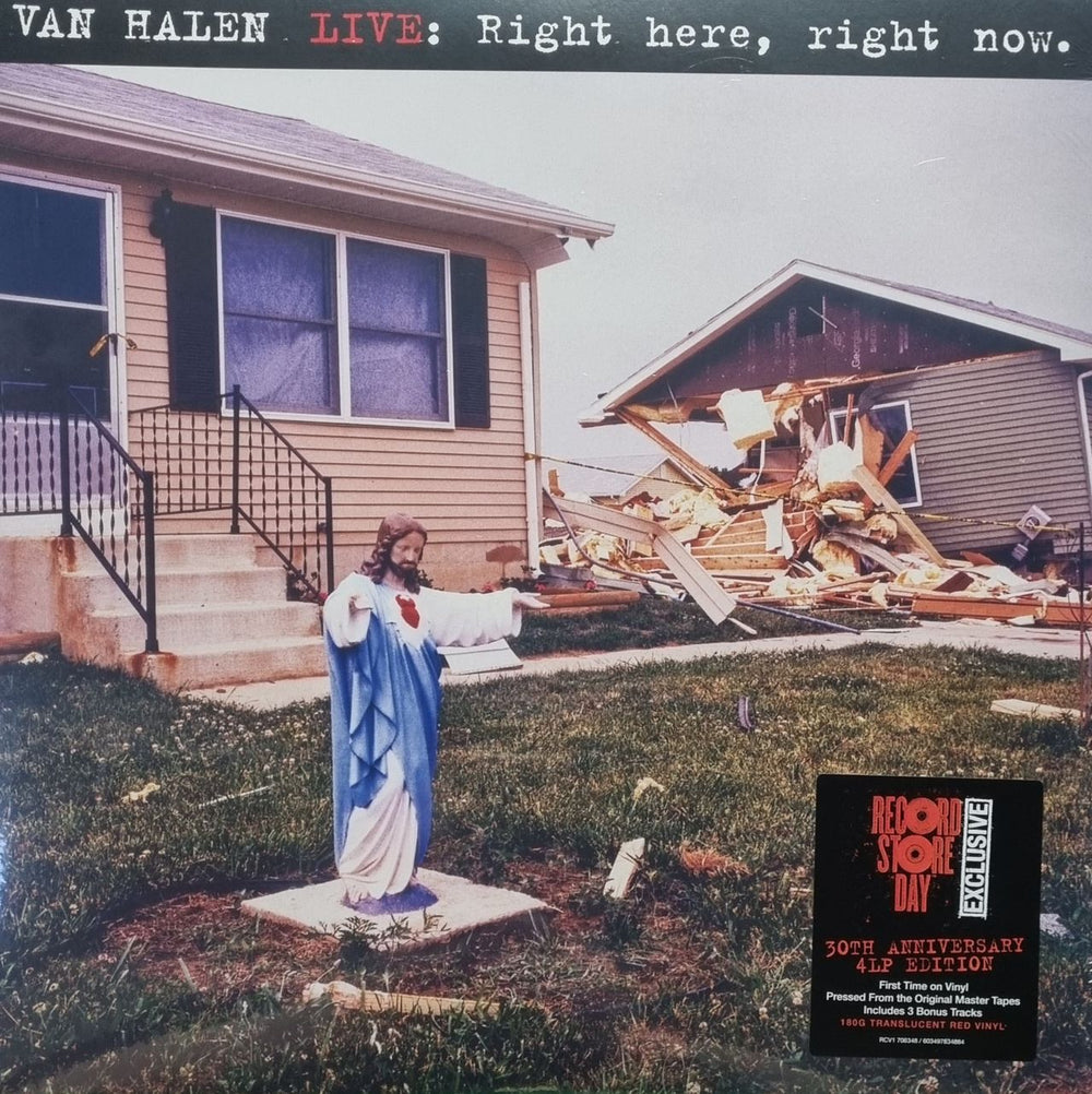 Van Halen Live: Right Here, Right Now - Translucent Red Vinyl - RSD 2023 - Sealed UK 4-LP vinyl album record set RCV1 706348