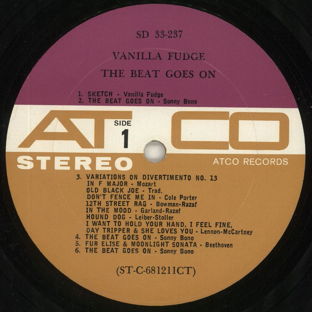 Vanilla Fudge The Beat Goes On US vinyl LP album (LP record) VFULPTH240755