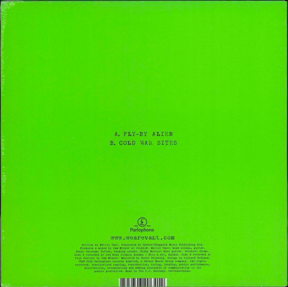 Vant Fly-By Alien - RSD16 - Glow in the Dark Vinyl - Sealed UK 7" vinyl single (7 inch record / 45) 825646206414