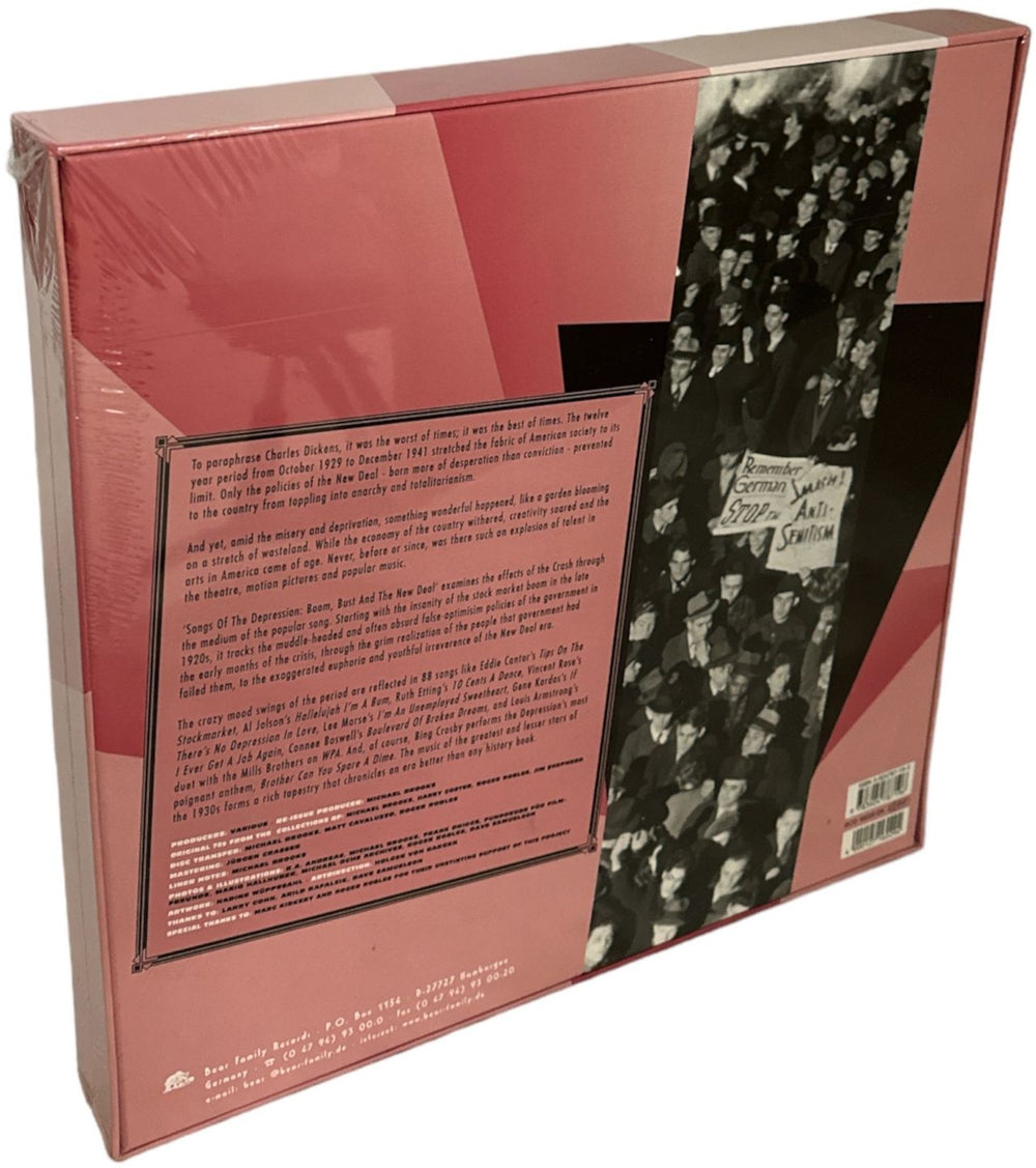 Various-40s/Big Band & Swing Songs Of The Depression: Boom, Bust And The New Deal - Sealed UK CD Album Box Set