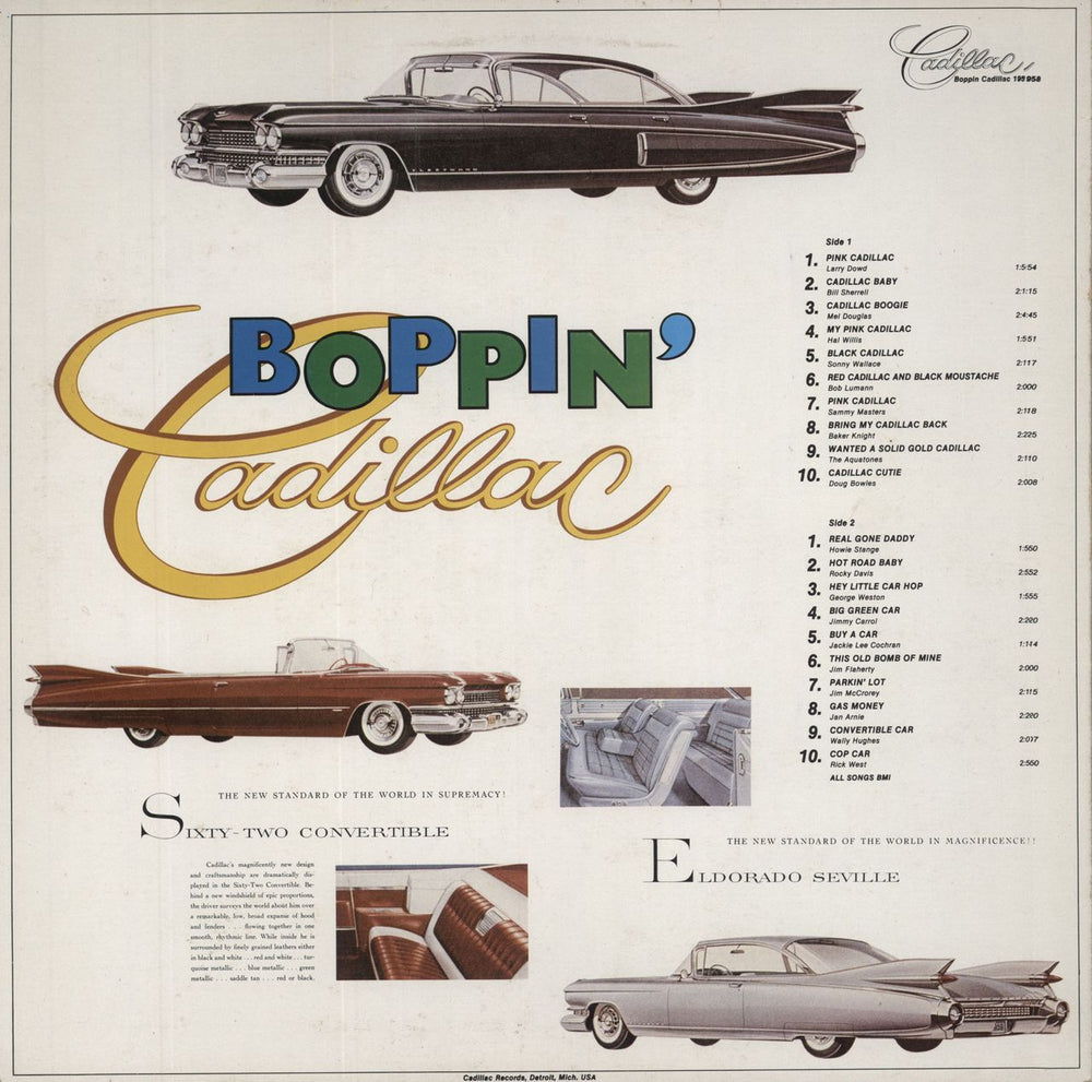 Various-50s/Rock & Roll/Rockabilly Boppin' Cadillac - Authentic 50's Rock'N'Roll US vinyl LP album (LP record)