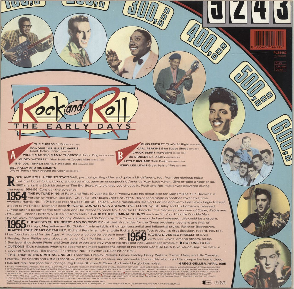 Various-50s/Rock & Roll/Rockabilly Rock & Roll: The Early Days German vinyl LP album (LP record) 035628546319