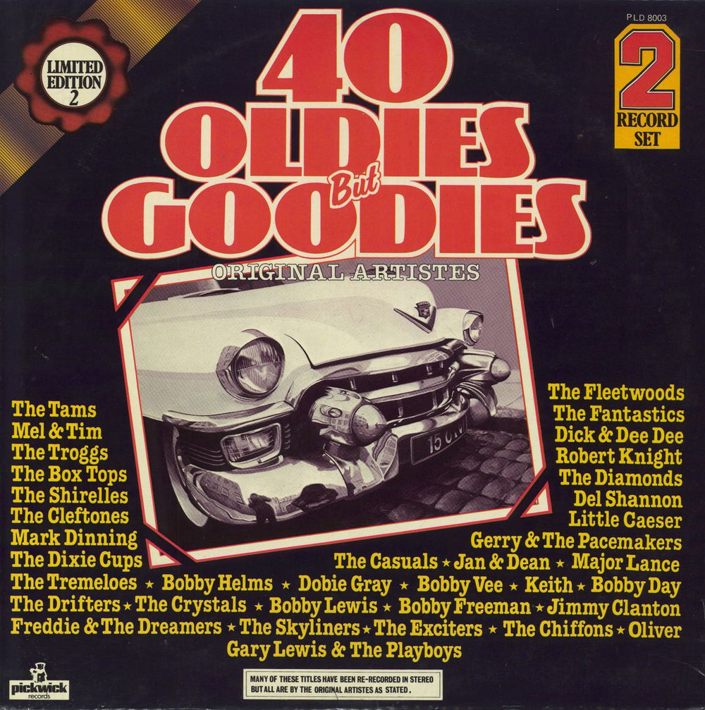 Various-60s & 70s 40 Oldies But Goodies UK 2-LP vinyl record set (Double LP Album)