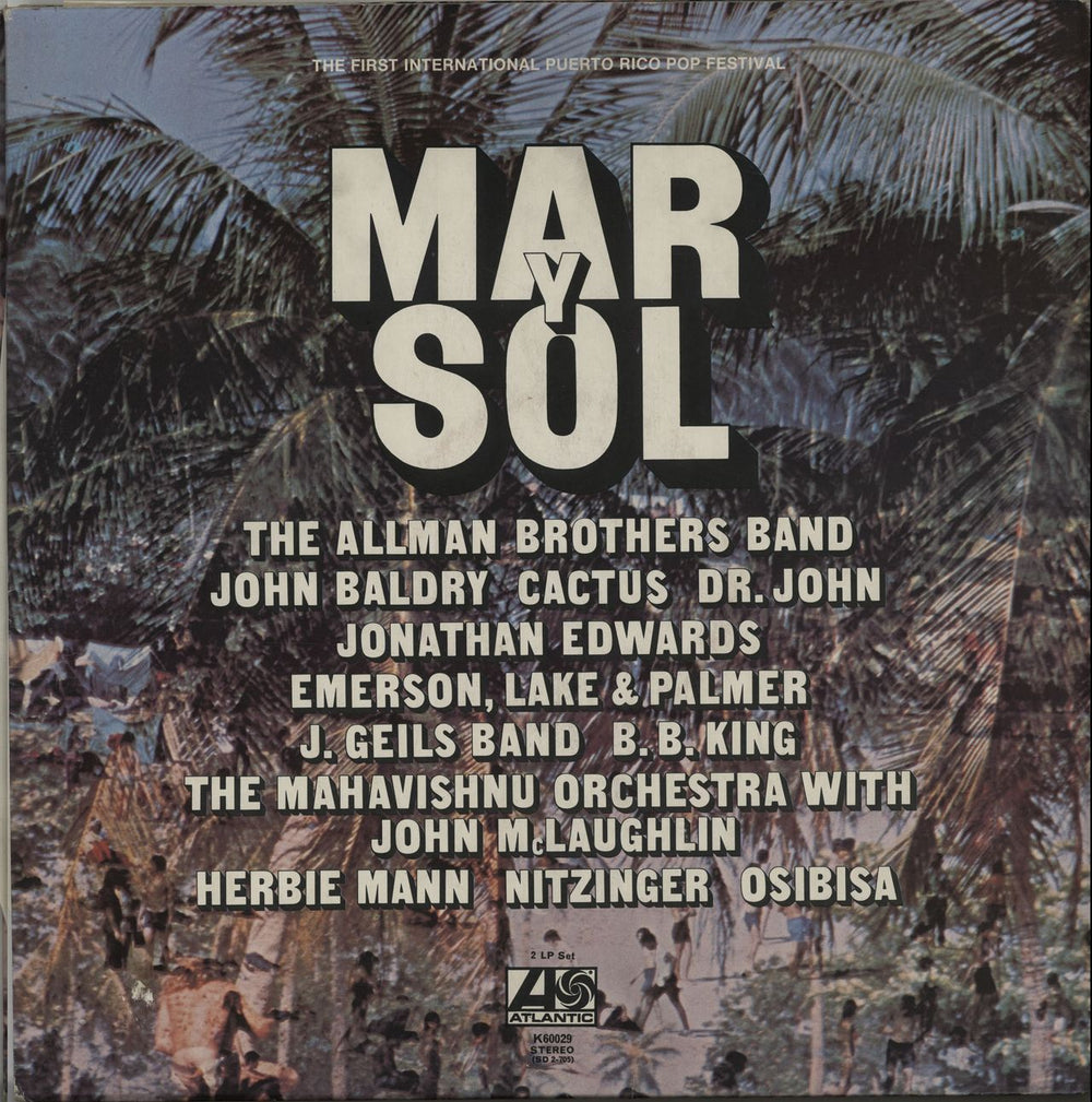 Various-60s & 70s Mar Y Sol UK 2-LP vinyl record set (Double LP Album) K60029