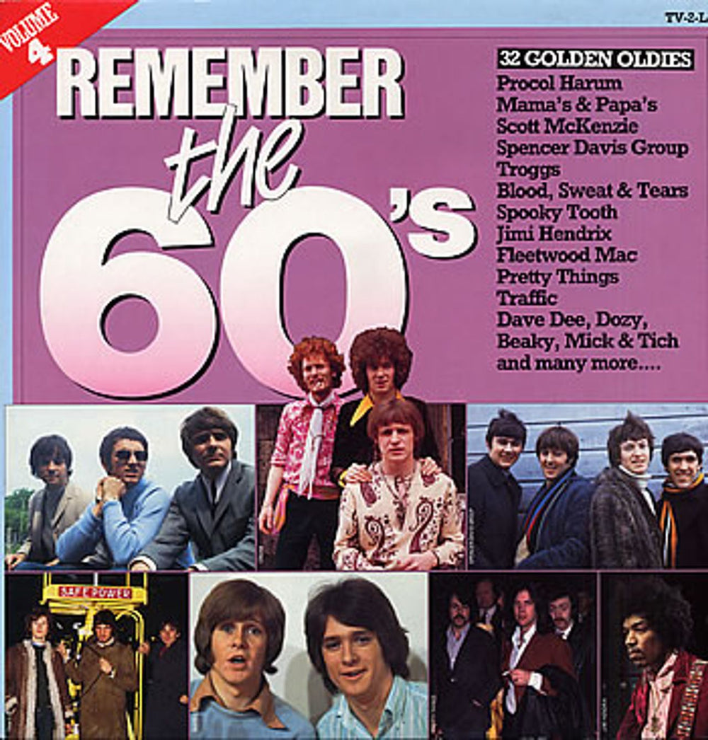 Various-60s & 70s Remember The 60's - Volume 4 UK 2-LP vinyl record set (Double LP Album) TV-2-LP