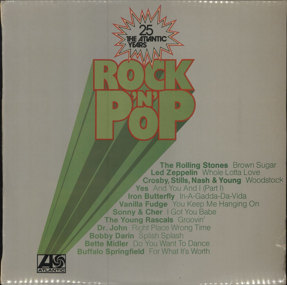 Various-60s & 70s Rock 'N' Pop - 25 The Atlantic Years South African vinyl LP album (LP record) ATC9484