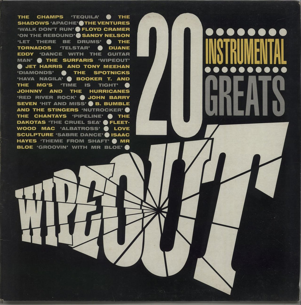 Various-60s & 70s Wipeout - 20 Instrumental Greats UK vinyl LP album (LP record) LPIMP5