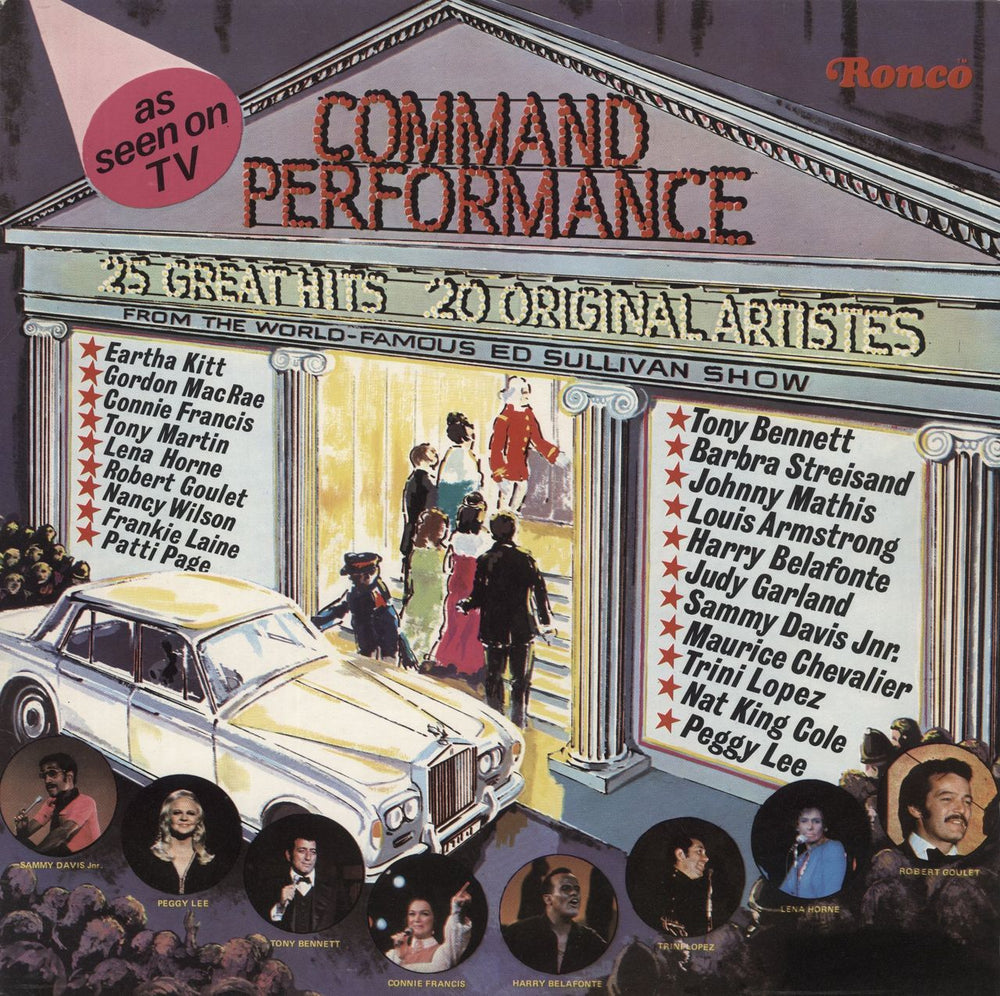 Various Artists Command Performance 20 Great Hits- 20 Original Artistes UK vinyl LP album (LP record) MSD2005