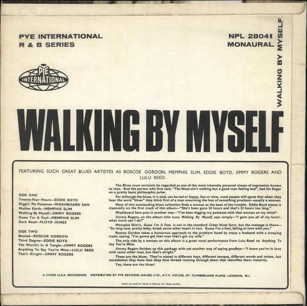 Various-Blues & Gospel Walking By Myself UK vinyl LP album (LP record)