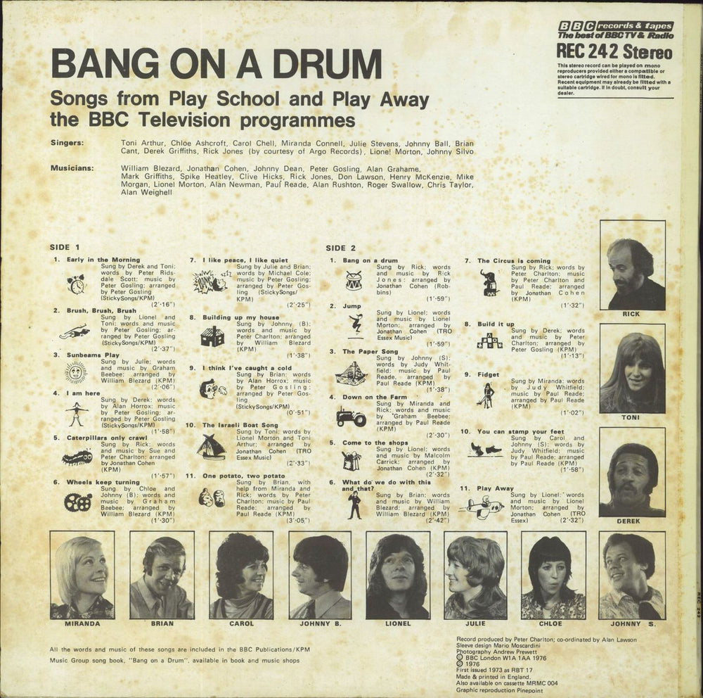 Various-Childrens Bang On A Drum UK vinyl LP album (LP record)