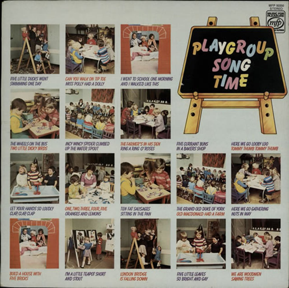 Various-Childrens Playground Song Time UK vinyl LP album (LP record) MFP50350