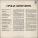 Various-Classical & Orchestral Opera's Greatest Hits UK vinyl LP album (LP record)