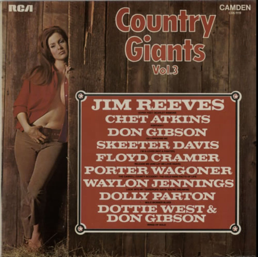 Various-Country Country Giants Vol. 3 UK vinyl LP album (LP record) CDS1119