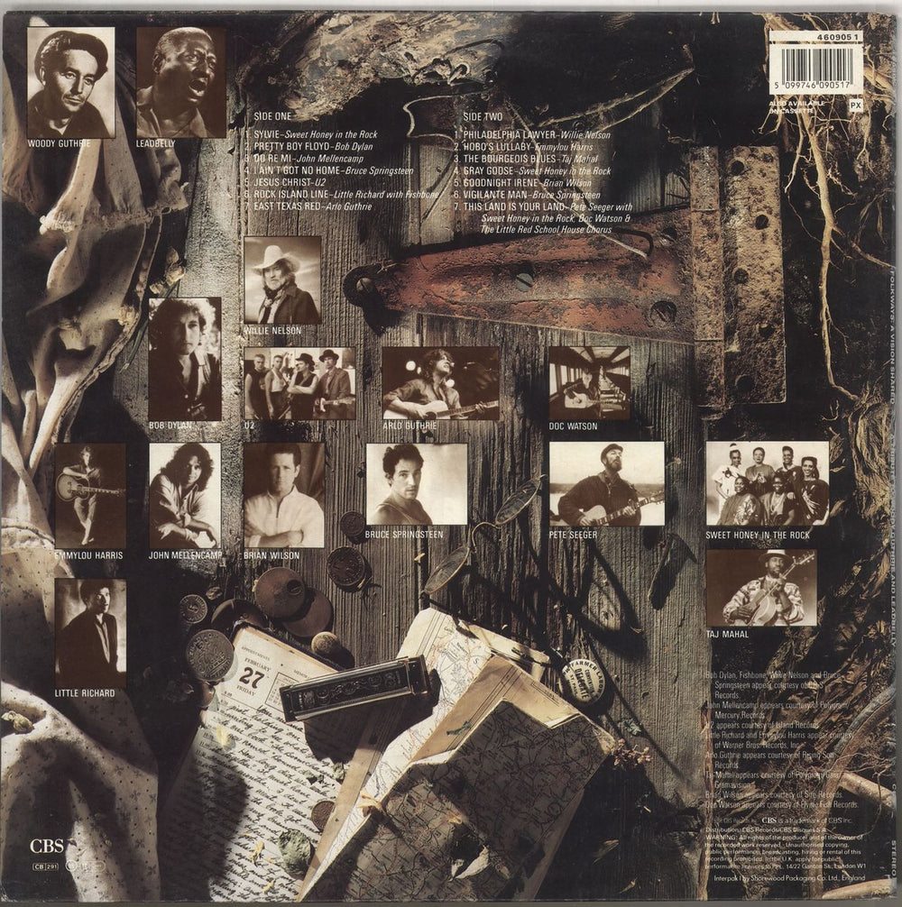 Various-Country Folkways: A Vision Shared - Black Stickered sleeve UK vinyl LP album (LP record) 5099746090517