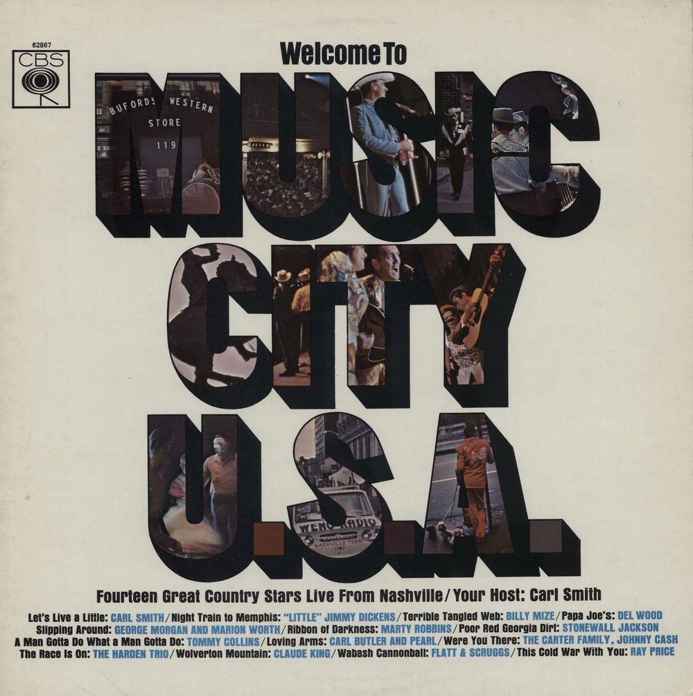 Various-Country Welcome To Music City U.S.A. - 1st Mono UK vinyl LP album (LP record) 62867