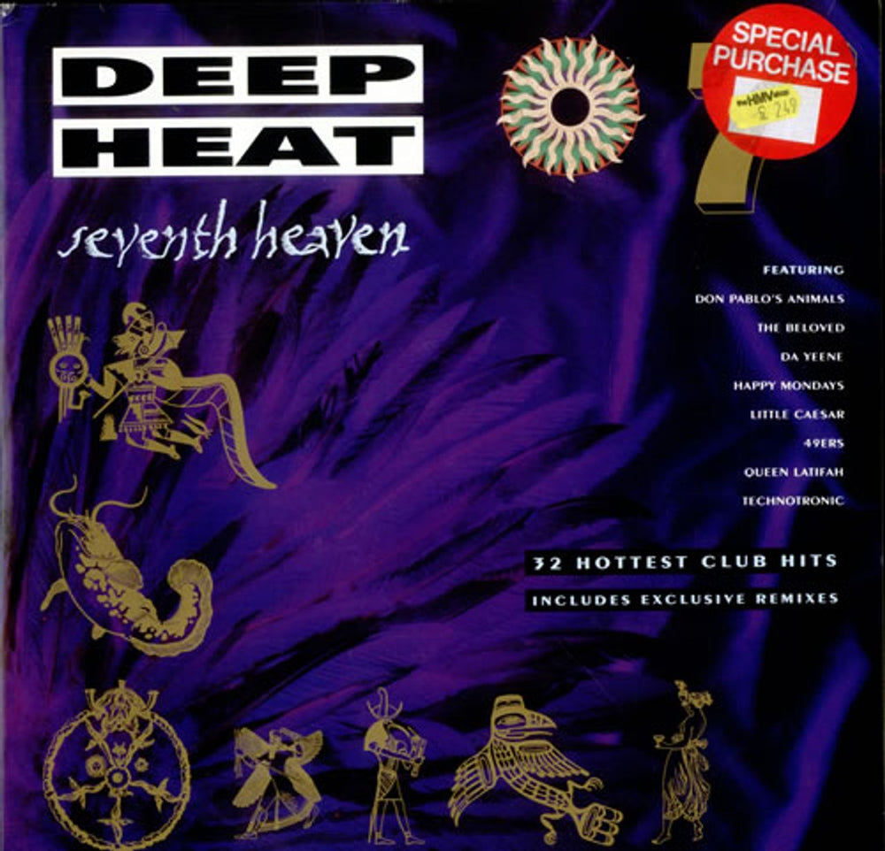 Various-Dance Deep Heat - Seventh Heaven UK 2-LP vinyl record set (Double LP Album) STAR2422