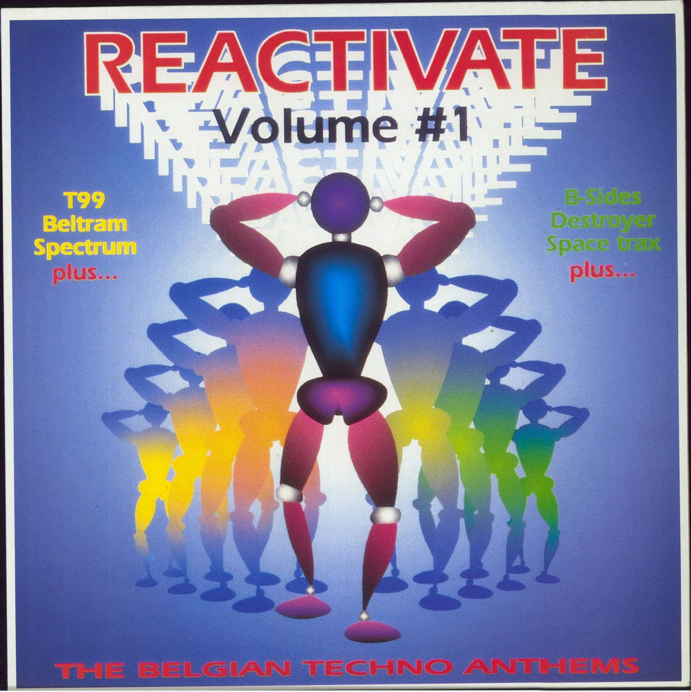 Various-Dance Reactivate Volume #1 - The Belgian Techno Anthems UK vinyl LP album (LP record) REACTLP1