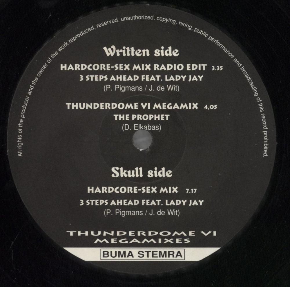 Various-Dance Thunderdome VI - The Megamixes Dutch 12" vinyl single (12 inch record / Maxi-single) D.V12TH822210