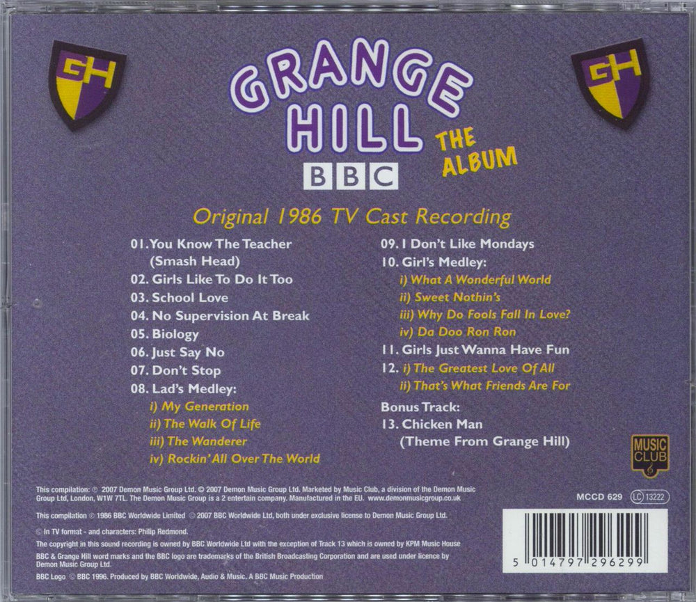 Various-Film, Radio, Theatre & TV Grange Hill - The Album UK CD album (CDLP) 5014797296299