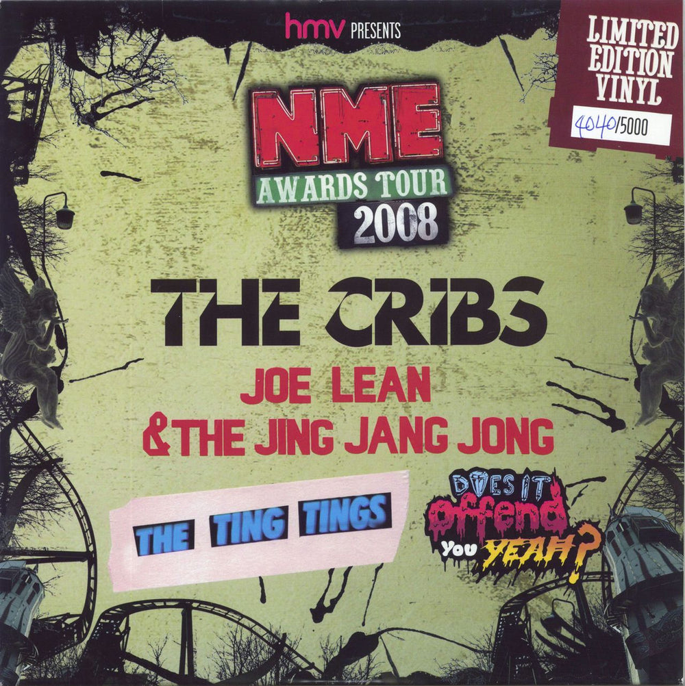 Various-Indie HMV Presents NME Awards Tour 2008 - Numbered UK 10" vinyl single (10 inch record) NMEHMVV08-01