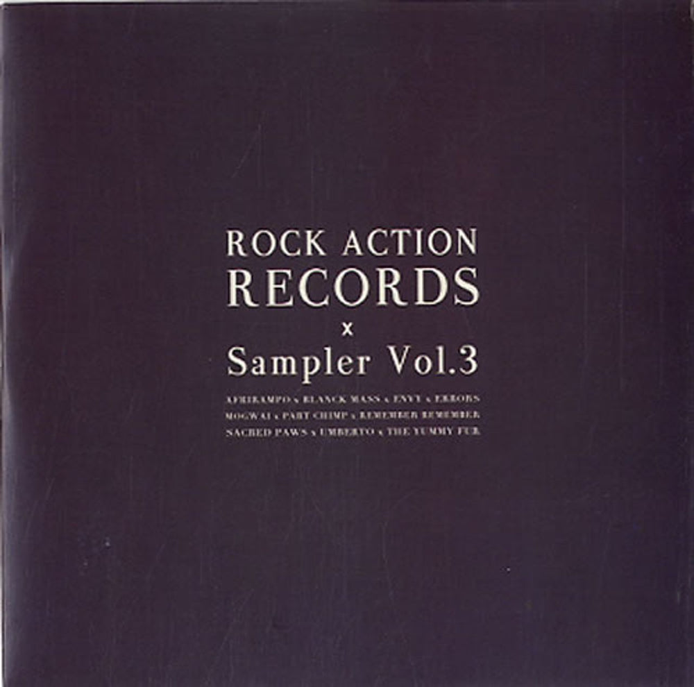 Various-Indie Rock Action Records Sampler Vol.3 UK Promo CD album (CDLP) ROCKACT78CD