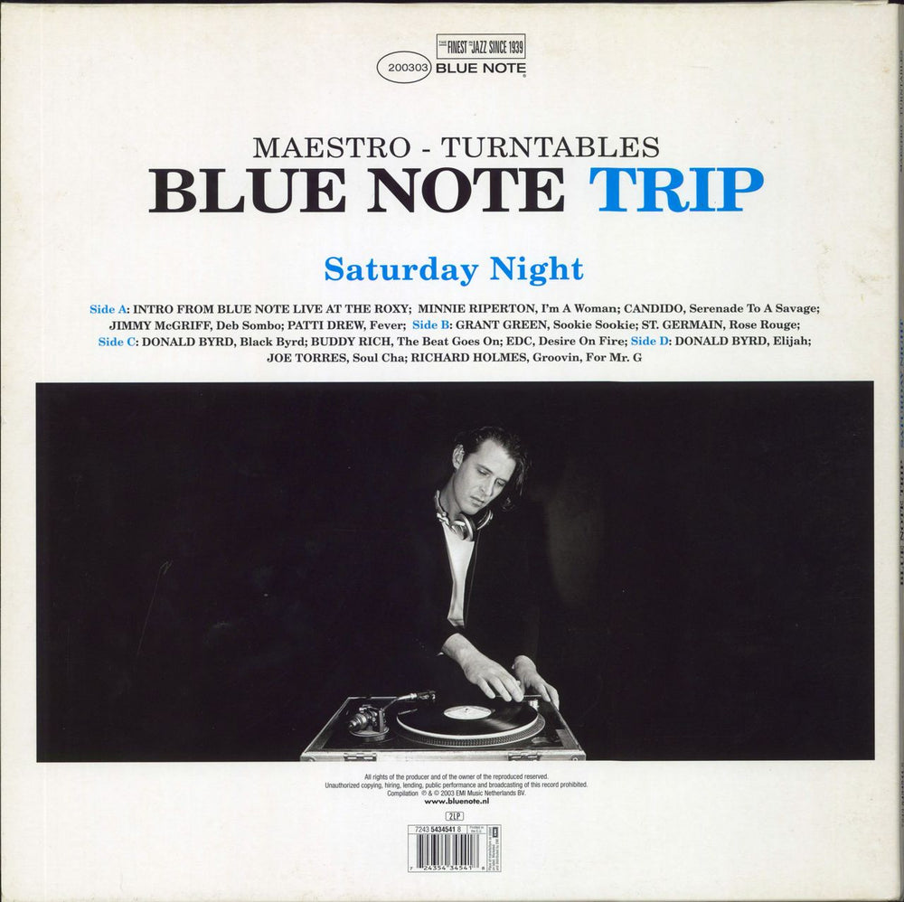 Various-Jazz Blue Note Trip (Saturday Night) Dutch 2-LP vinyl record set (Double LP Album) 724354345418