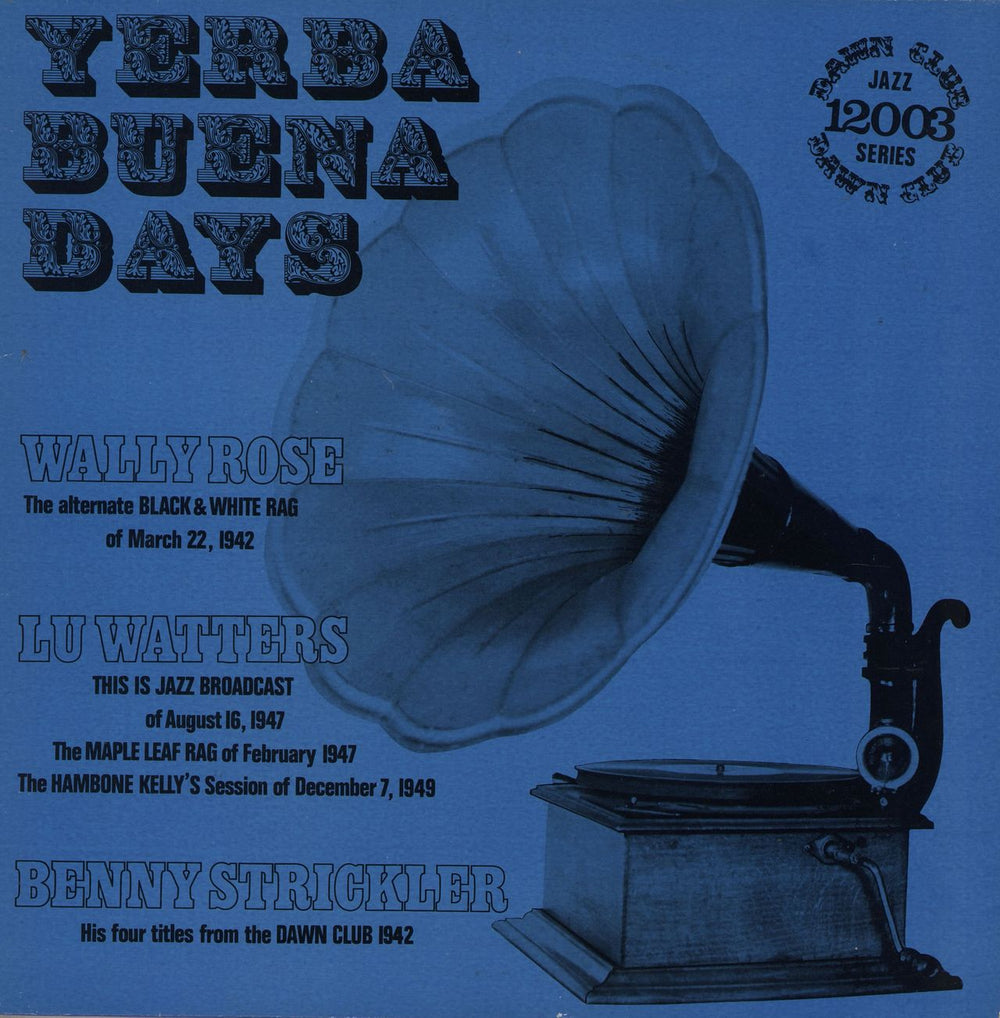 Various-Jazz Yerba Buena Days UK vinyl LP album (LP record) DC12003