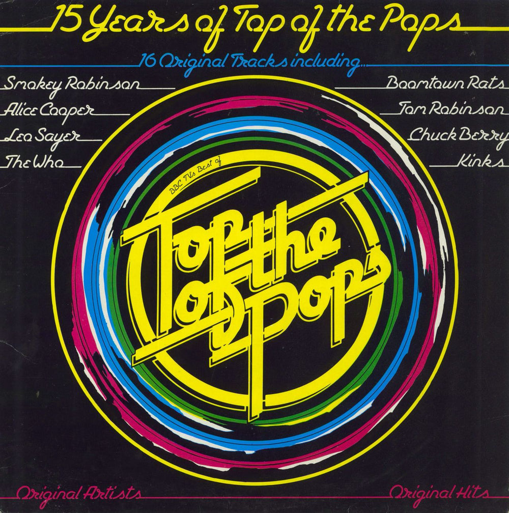 Various-Pop 15 Years Of Top Of The Pops UK vinyl LP album (LP record) BELP014