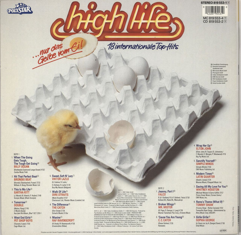 Various-Pop High Life German vinyl LP album (LP record) 042281955310