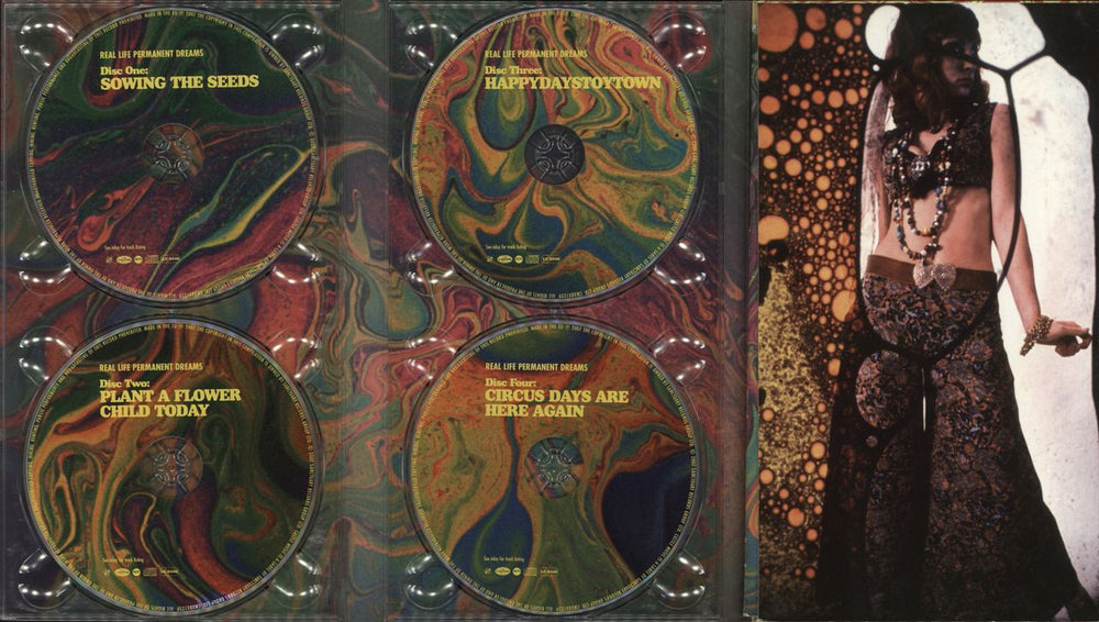 Various-Prog & Psych Real Life Permanent Dreams (A Cornucopia Of British Psychedelia 1965-1970) UK 4-CD album set LSD4CRE733221