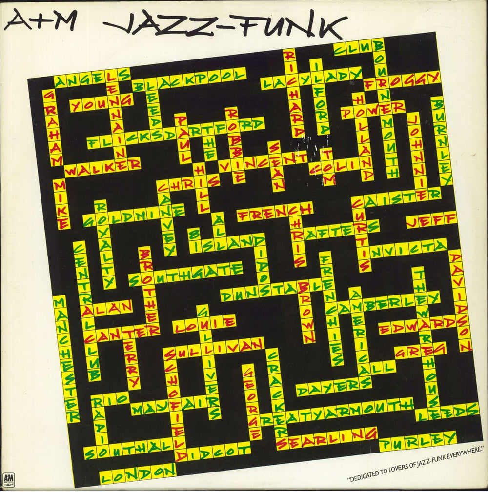 Various-Soul & Funk A&M Jazz-Funk UK 12" vinyl single (12 inch record / Maxi-single) AMSP7464