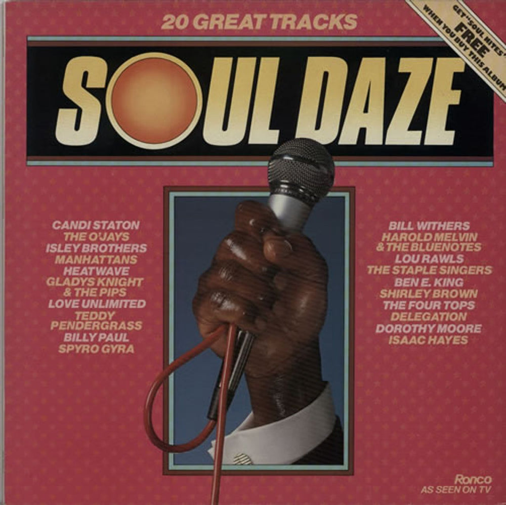 Various-Soul & Funk Soul Daze UK vinyl LP album (LP record) RTL2080-A