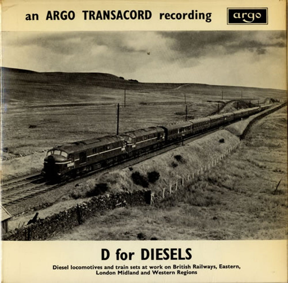 Various-Trains D for Diesels EP UK 7" vinyl single (7 inch record / 45) EAF98