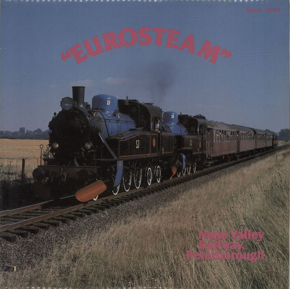 Various-Trains Eurosteam UK vinyl LP album (LP record) UM504