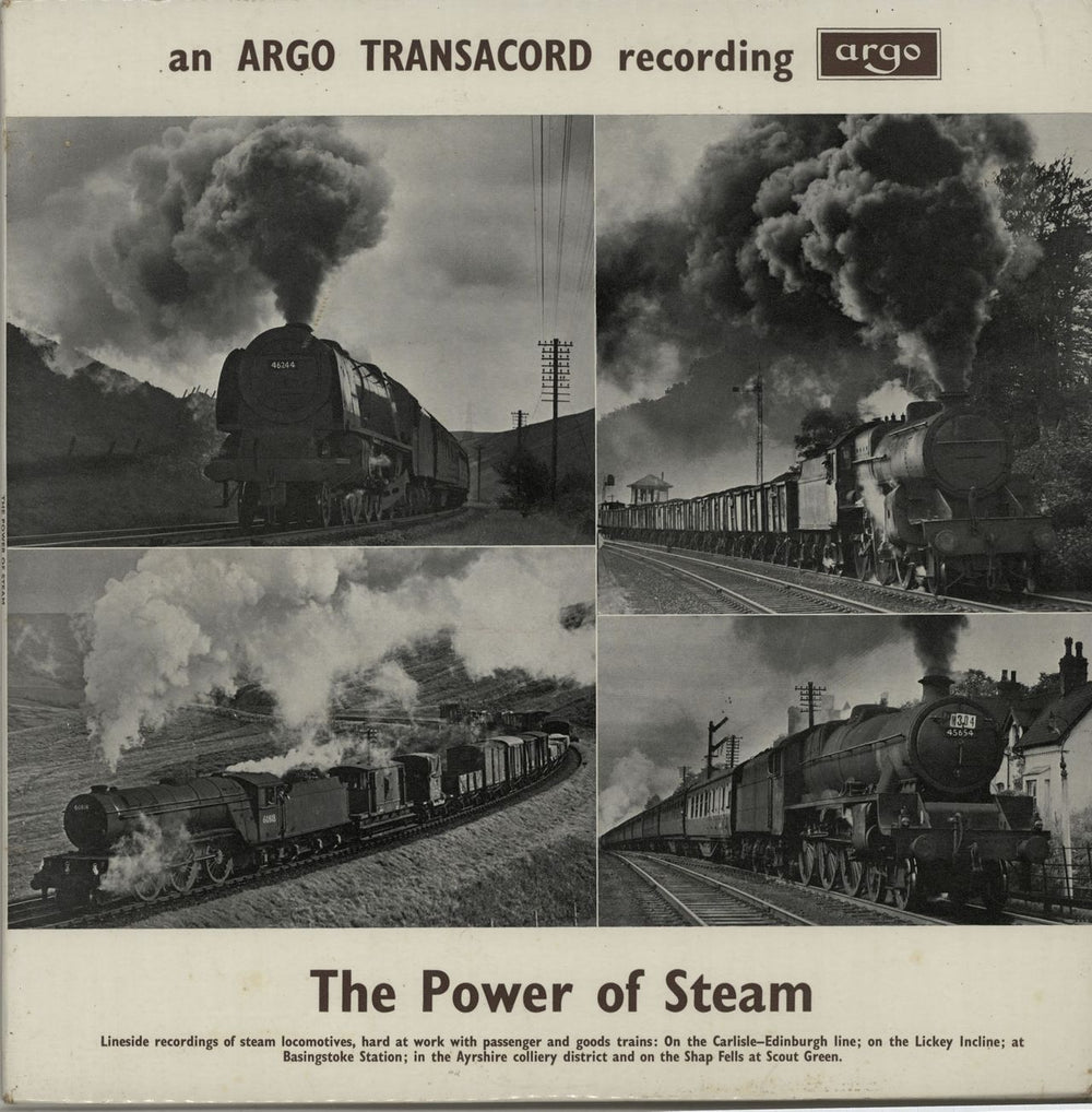 Various-Trains The Power Of Steam UK vinyl LP album (LP record) DA35