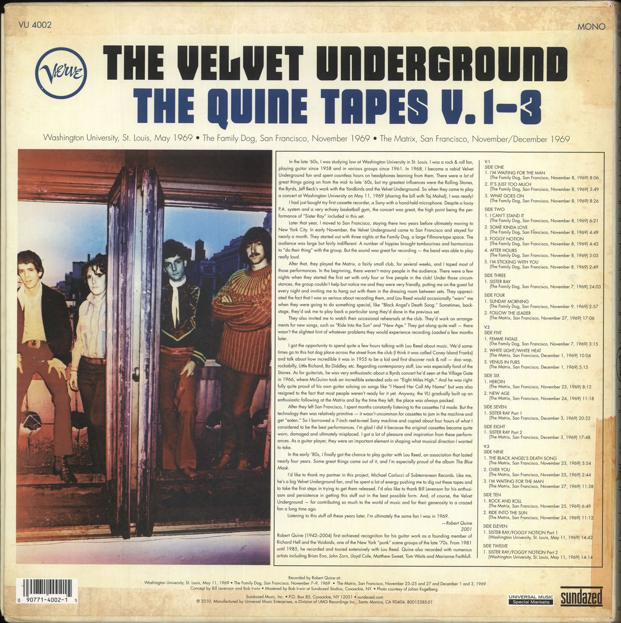 Velvet Underground The Quine Tapes V. 1-3 - Deluxe Edition US