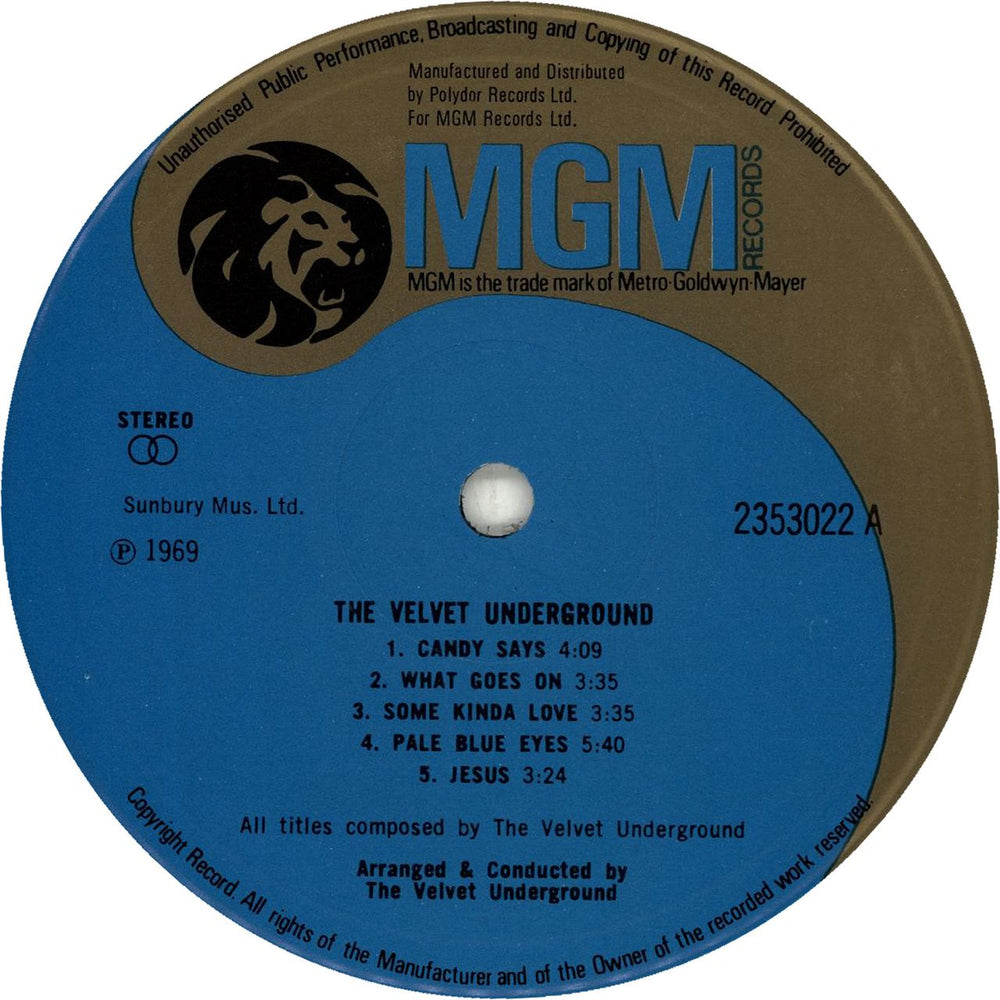 Velvet Underground The Velvet Underground - Yin-Yang Label - EX UK vinyl LP album (LP record) VUNLPTH280245