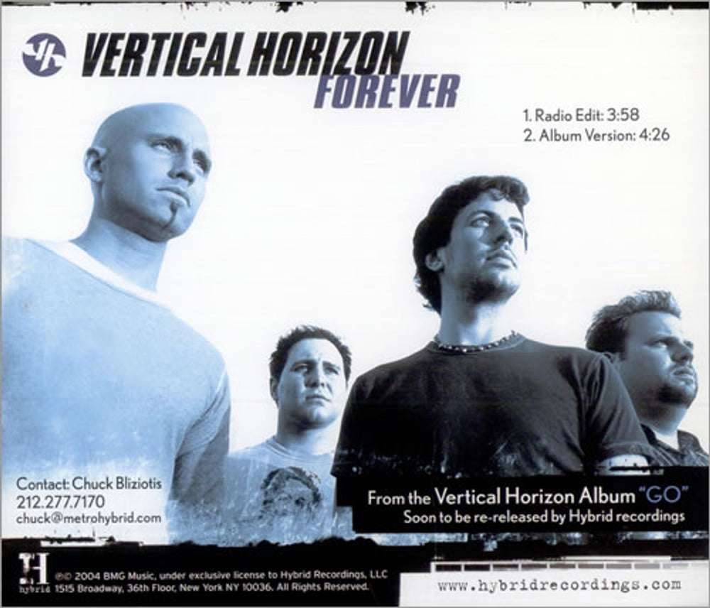 Vertical Horizon Forever US Promo CD single (CD5 / 5") HYDP22044