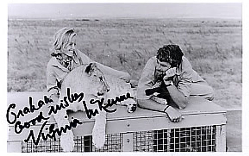 Virginia McKenna Born Free UK Promo photograph SIGNED PHOTO