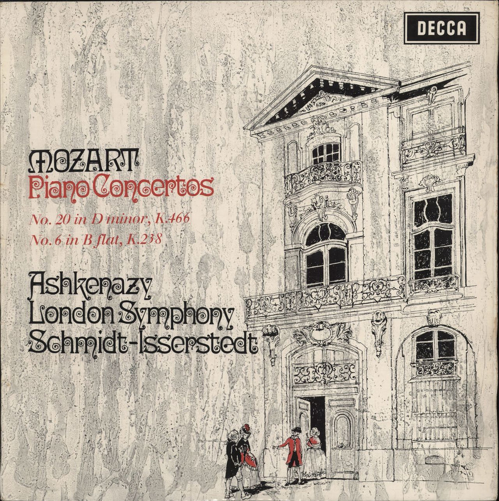 Vladimir Ashkenazy Mozart: Piano Concertos No. 20 & No. 6 - 1st UK vinyl LP album (LP record) SXL6353