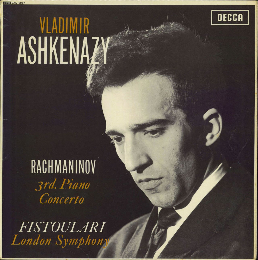 Vladimir Ashkenazy Rachmaninov: Piano Concerto No. 3 - 1st UK vinyl LP album (LP record) SXL6057