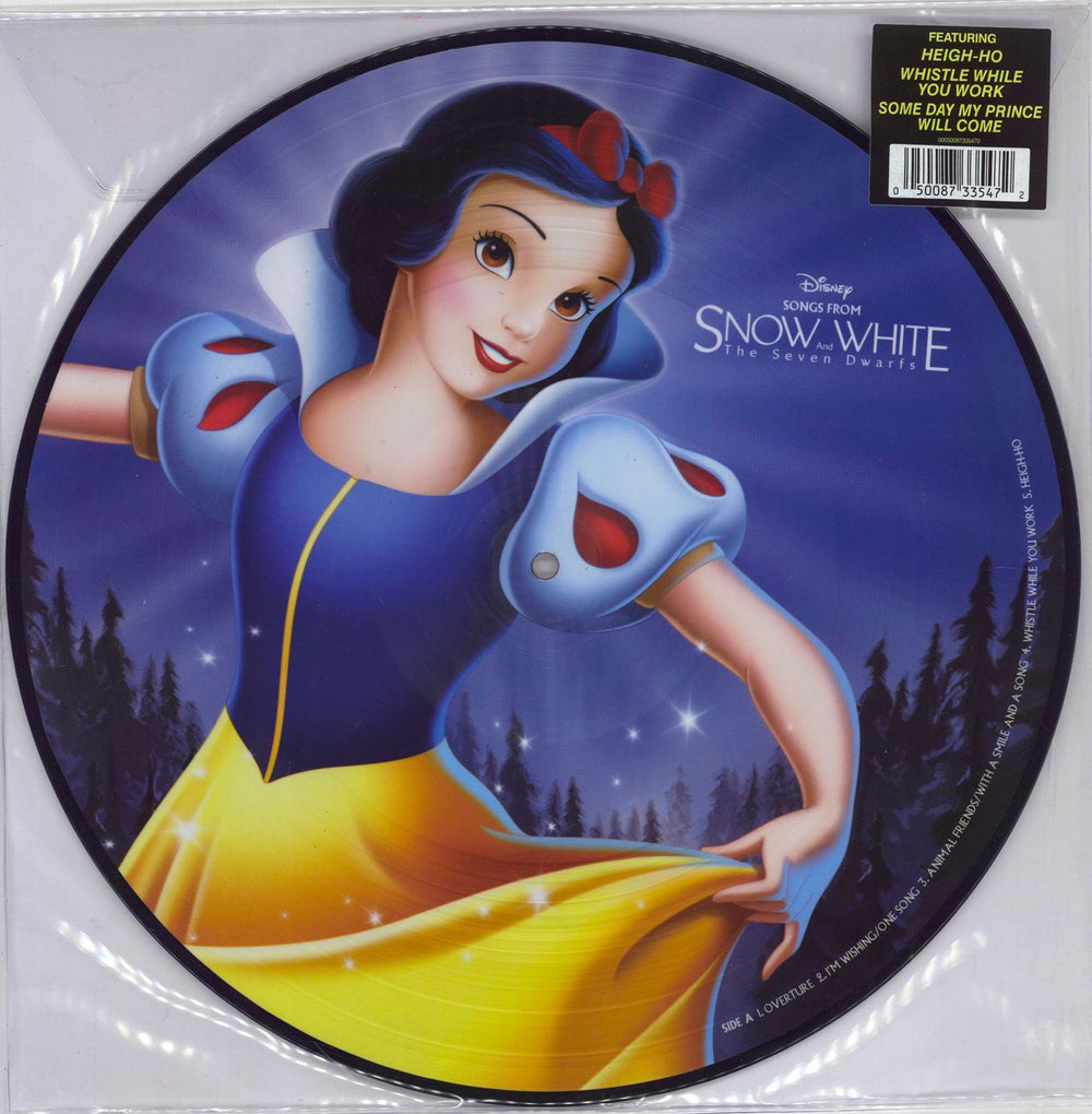 Walt Disney Songs From Snow White and The Seven Dwarfs US picture disc LP (vinyl picture disc album) 3101