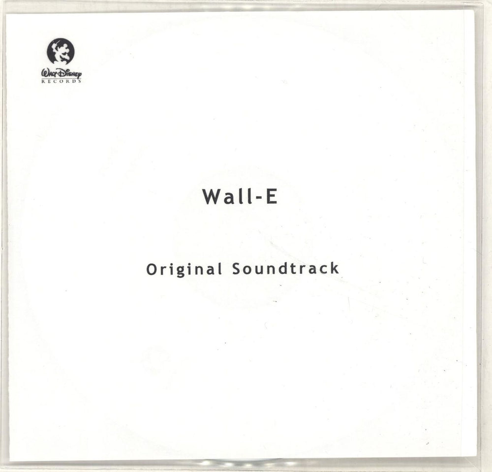 Walt Disney Wall-E - Original Soundtrack UK Promo CD-R acetate CD-R