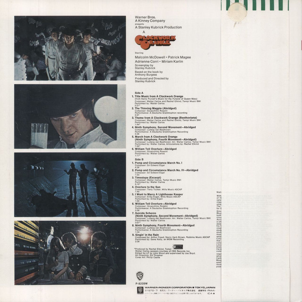 Walter Carlos A Clockwork Orange + Green Roadshow Obi Japanese vinyl LP album (LP record)