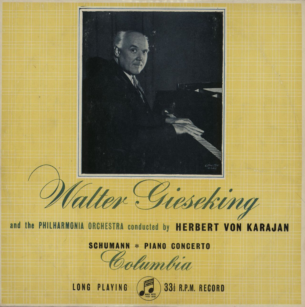 Walter Gieseking Schumann: Piano Concerto Australian 10" vinyl single (10 inch record) 33OC1033