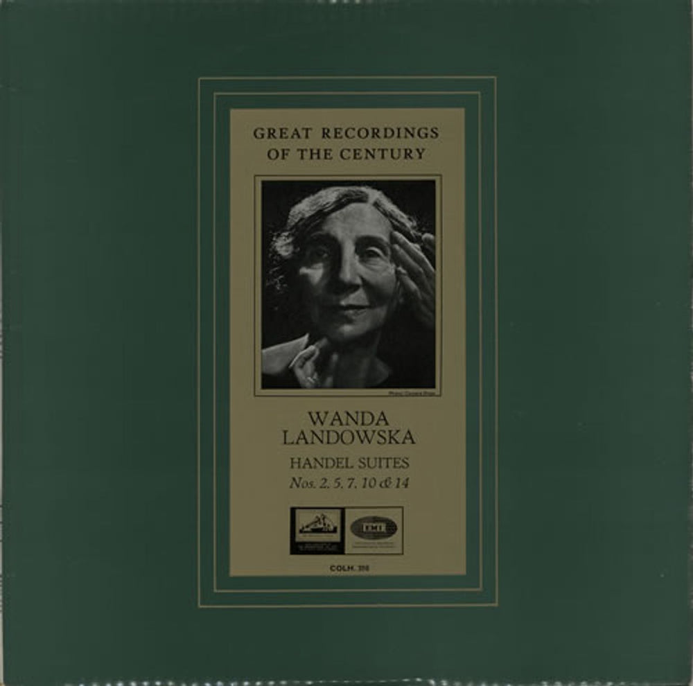 Wanda Landowska Handel: Suites Nos. 2, 5, 7, 10 & 14 + Booklet UK vinyl LP album (LP record) COLH.310