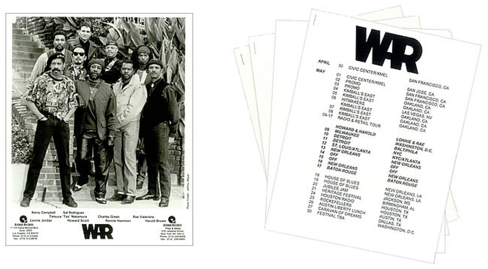 War Peace Sign US Promo media press pack W-RPPPE453492