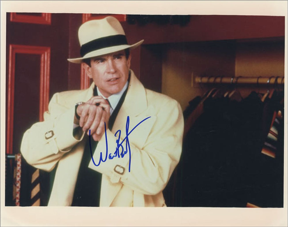 Warren Beatty Autographed Publicity Photograph US photograph AUTOGRAPHED PHOTOGRAPH